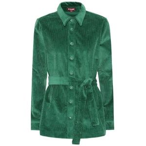 Staud Corduroy Hayley Emerald Jacket